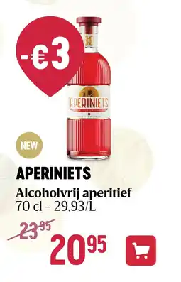 Delhaize APERINIETS Alcoholvrij aperitief 70 cl - 29,93/L aanbieding