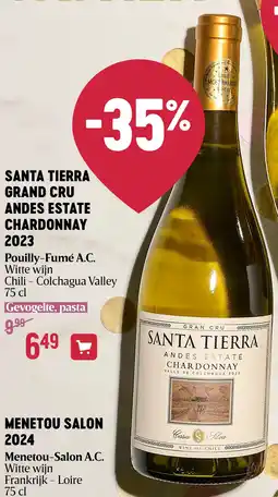 Delhaize SANTA TIERRA GRAND CRU ANDES ESTATE CHARDONNAY 2023 aanbieding