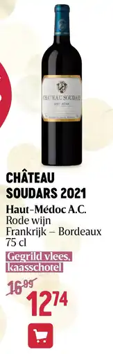 Delhaize CHÂTEAU SOUDARS 2021 aanbieding