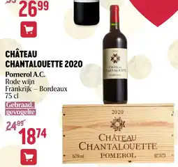 Delhaize CHÂTEAU CHANTALOUETTE 2020 aanbieding