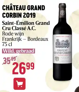 Delhaize CHÂTEAU GRAND CORBIN 2019 aanbieding