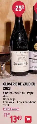 Delhaize CLOSERIE DE VAUDIEU 2023 aanbieding