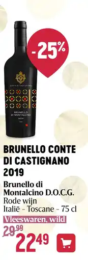 Delhaize BRUNELLO CONTE DI CASTIGNANO 2019 aanbieding