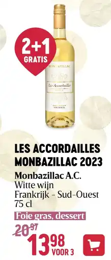Delhaize LES ACCORDAILLES MONBAZILLAC 2023 aanbieding