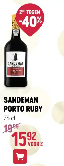 Delhaize SANDEMAN PORTO RUBY aanbieding