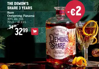 Delhaize THE DEMON’S SHARE 3 YEARS aanbieding