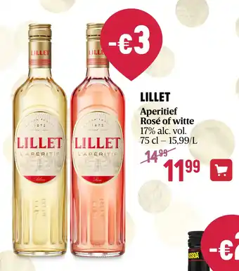 Delhaize LILLET Aperitief Rosé of witte aanbieding