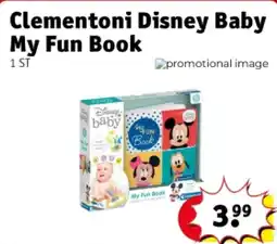 Kruidvat Clementoni Disney Baby My Fun Book aanbieding
