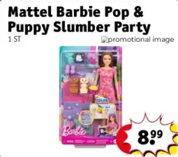 Kruidvat Mattel Barbie Pop & Puppy Slumber Party aanbieding