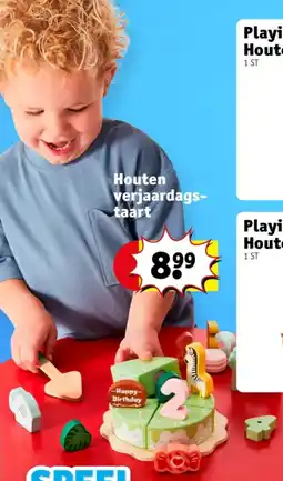 Kruidvat Houten verjaardags- taart aanbieding