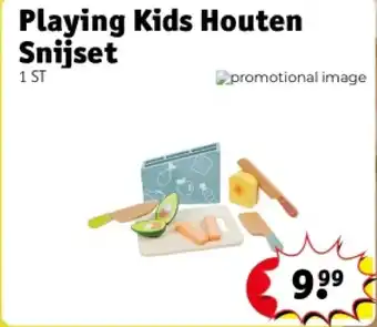 Kruidvat Playing Kids Houten Snijset aanbieding