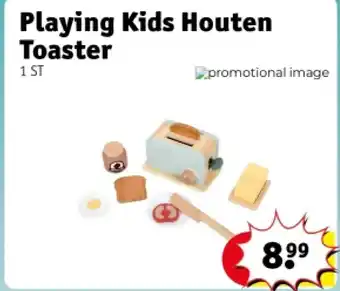 Kruidvat Playing Kids Houten Toaster aanbieding