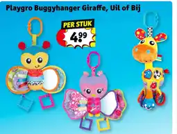 Kruidvat Playgro Buggyhanger Giraffe, Uil of Bij aanbieding