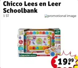 Kruidvat Chicco Lees en Leer Schoolbank aanbieding