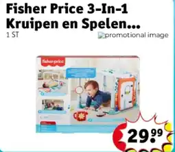 Kruidvat Fisher Price 3-In-1 Kruipen en Spelen Activiteitenspeelmat aanbieding