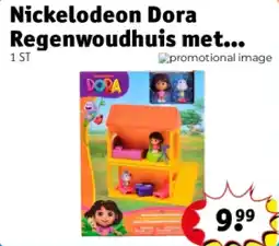 Kruidvat Nickelodeon Dora Regenwoudhuis met Dora en Boots Figuren aanbieding