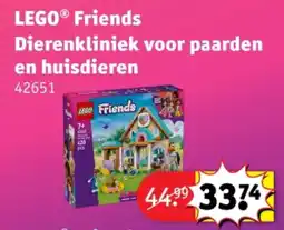 Kruidvat LEGO Friends Dierenkliniek voor paarden en huisdieren aanbieding
