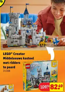 Kruidvat LEGO Creator Middeleeuws kasteel met ridders te paard aanbieding