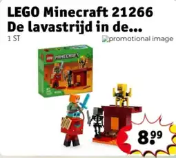 Kruidvat LEGO Minecraft 21266 De lavastrijd in de Nether aanbieding