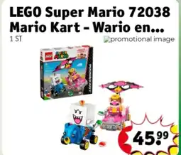 Kruidvat LEGO Super Mario 72038 Mario Kart - Wario en King Boo aanbieding