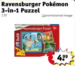 Kruidvat Ravensburger Pokémon 3-in-1 Puzzel aanbieding