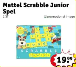 Kruidvat Mattel Scrabble Junior Spel aanbieding
