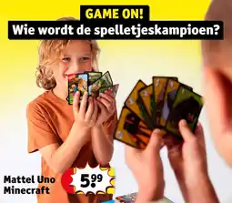 Kruidvat Mattel Uno Minecraft aanbieding