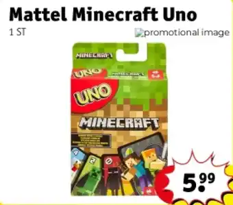 Kruidvat Mattel Minecraft Uno aanbieding
