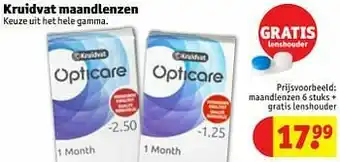 Kruidvat Maandlenzen + gratis lenshouder aanbieding