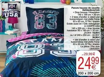 Cora Parure housse de couette dekbedovertrek aanbieding