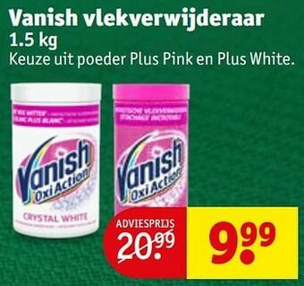 Kruidvat Vanish vlekverwijderaar aanbieding