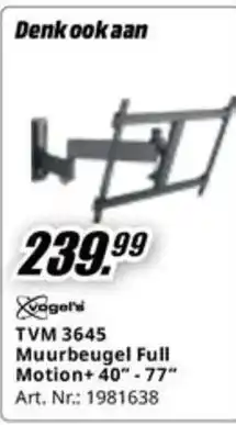 MediaMarkt TVM 3645 Muurbeugel Full Motion aanbieding