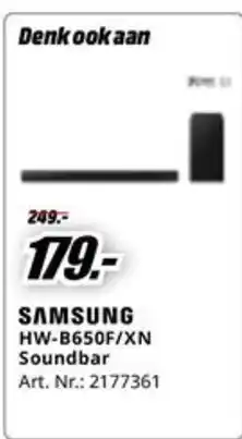 MediaMarkt Samsung HW-B650F/XN Soundbar aanbieding