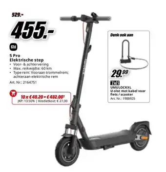 Xiaomi 5 Pro Elektrische step