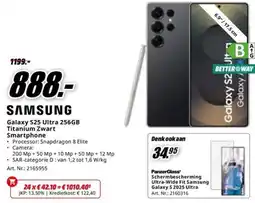 MediaMarkt Samsung Galaxy S25 Ultra 256GB Titanium Zwart Smartphone aanbieding