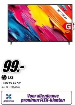 MediaMarkt LG UHD TV 4K 55' aanbieding