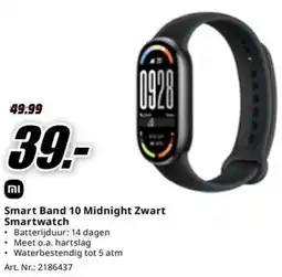 MediaMarkt Smart Band 10 Midnight Zwart Smartwatch aanbieding