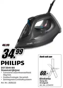 MediaMarkt Philips DST3041/80 Stoomstrijkijzer aanbieding