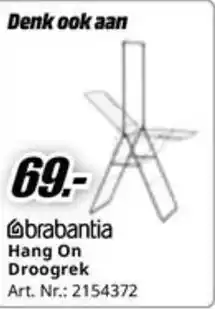 MediaMarkt Brabantia Hang On Droogrek aanbieding