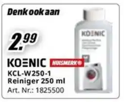 MediaMarkt Koenic KCL-W250-1 Reiniger aanbieding