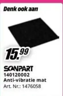 MediaMarkt Scanpart 140120002 Anti-vibratie mat aanbieding