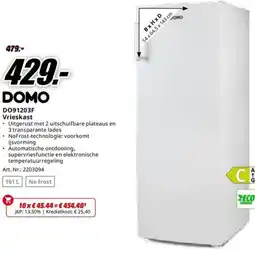 MediaMarkt Domo Vrieskast DO91203F aanbieding