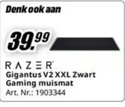 MediaMarkt Razer Gigantus V2 XXL Zwart Gaming muismat aanbieding