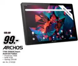 MediaMarkt Archos T105 256GB Zwart Android Tablet aanbieding