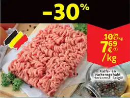 Cora Kalfs- en varkensgehakt aanbieding