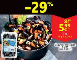 Cora Zeeuwse mosselen aanbieding
