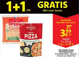 Cora Entremont gourmand, pasta, pizza of gratin geraspte kaas aanbieding
