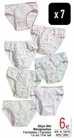 Cora Slips fille meisjesslips aanbieding