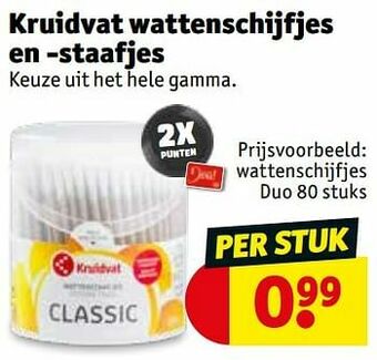 Kruidvat Wattenschijfjes duo aanbieding