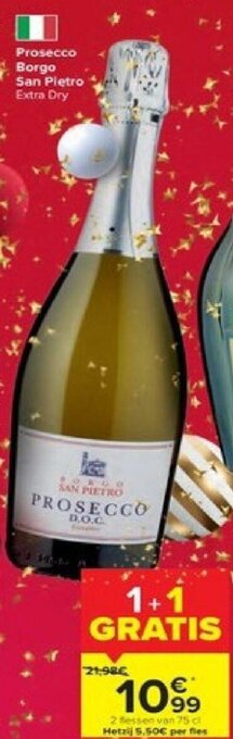 Carrefour Prosecco borgo san pietro aanbieding